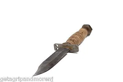 1973 Ontario Pilot's Fighting Survival Knife Vietnam Era w/Leather case