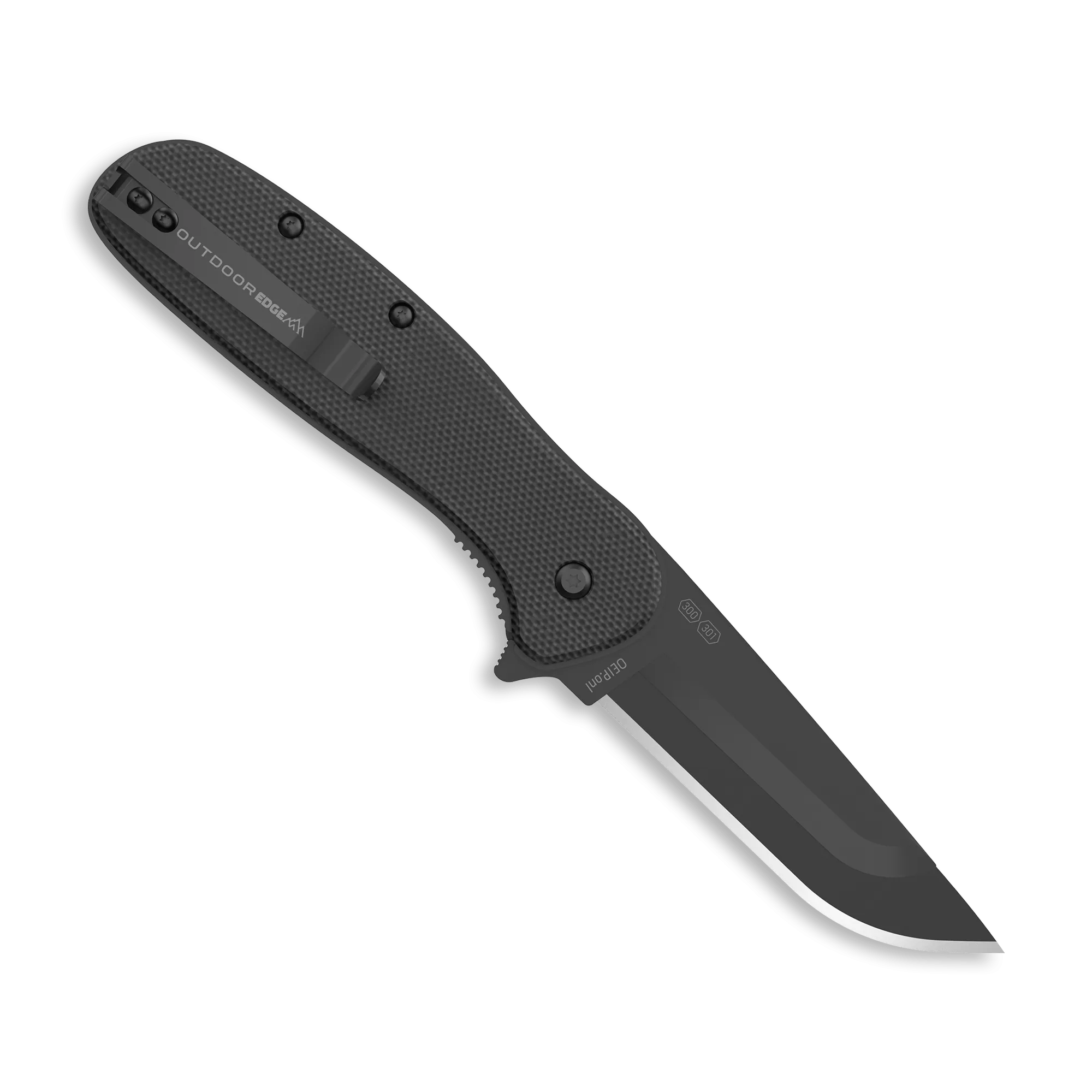 361078     ~ OUT EDGE RAZOR BLK G-10 ASSIS