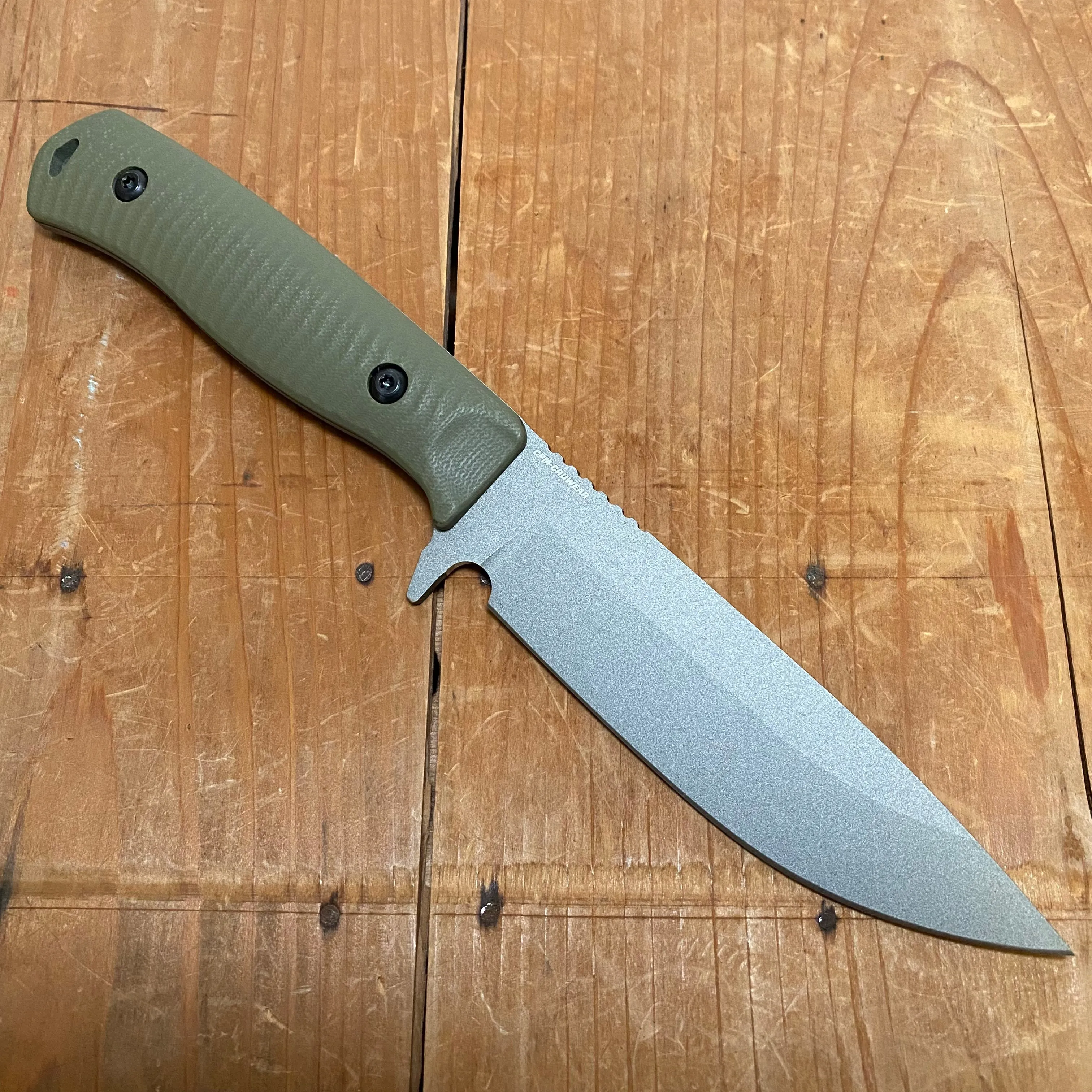 Benchmade 539GY Anonimus 5" Drop Point CPM-Cruwear Fixed Blade OD Green G10 Handle with Sheath