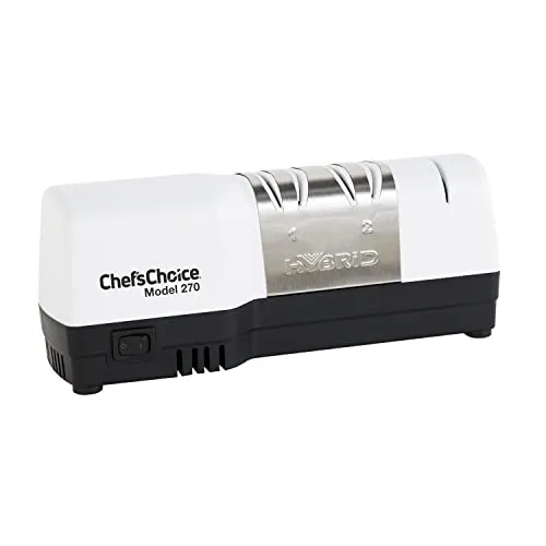 Chef's Choice 270 Hybrid 3-Stage Knife Sharpener (White)