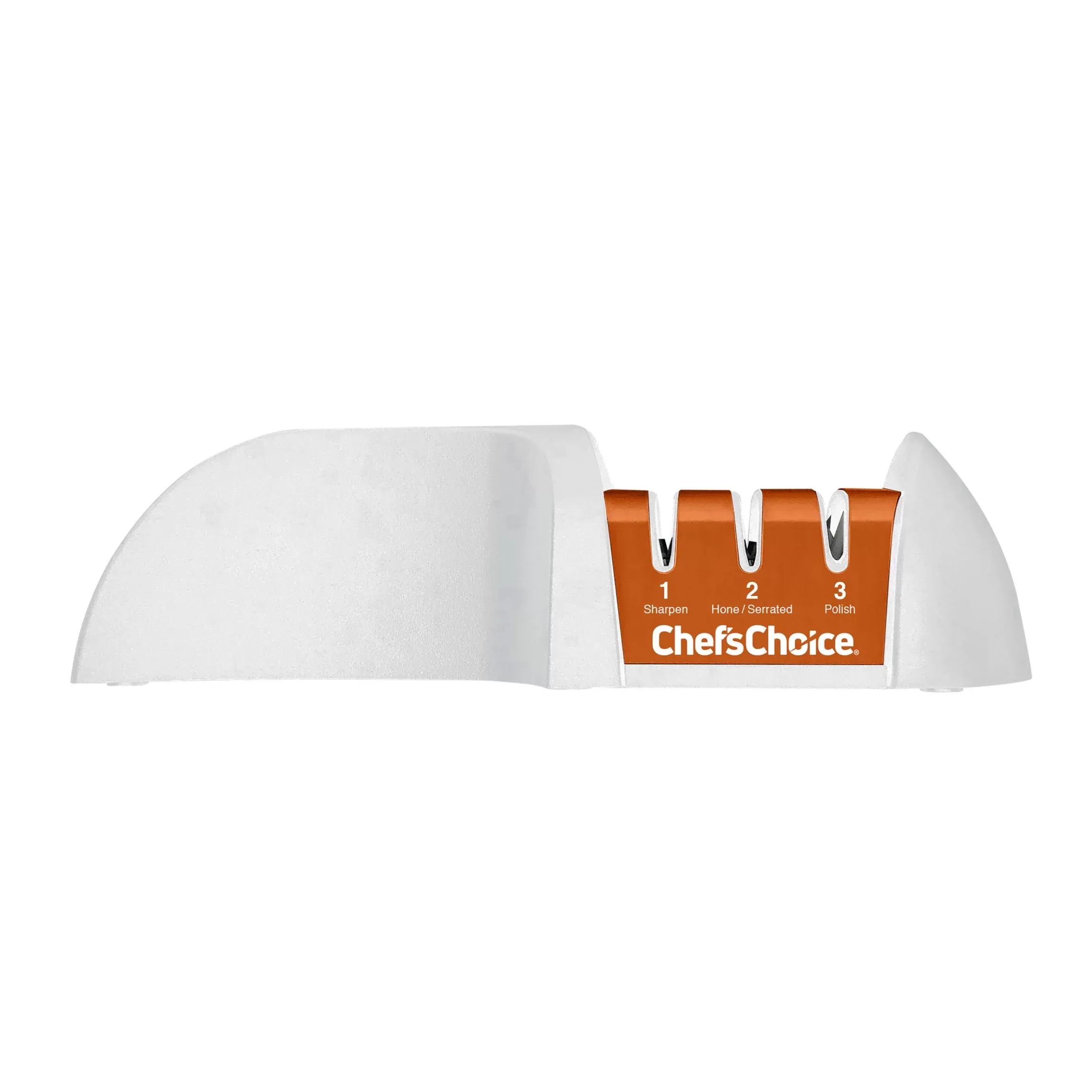 Chef's Choice D4360 3-Stage Manual Knife Sharpener (White/Orange)