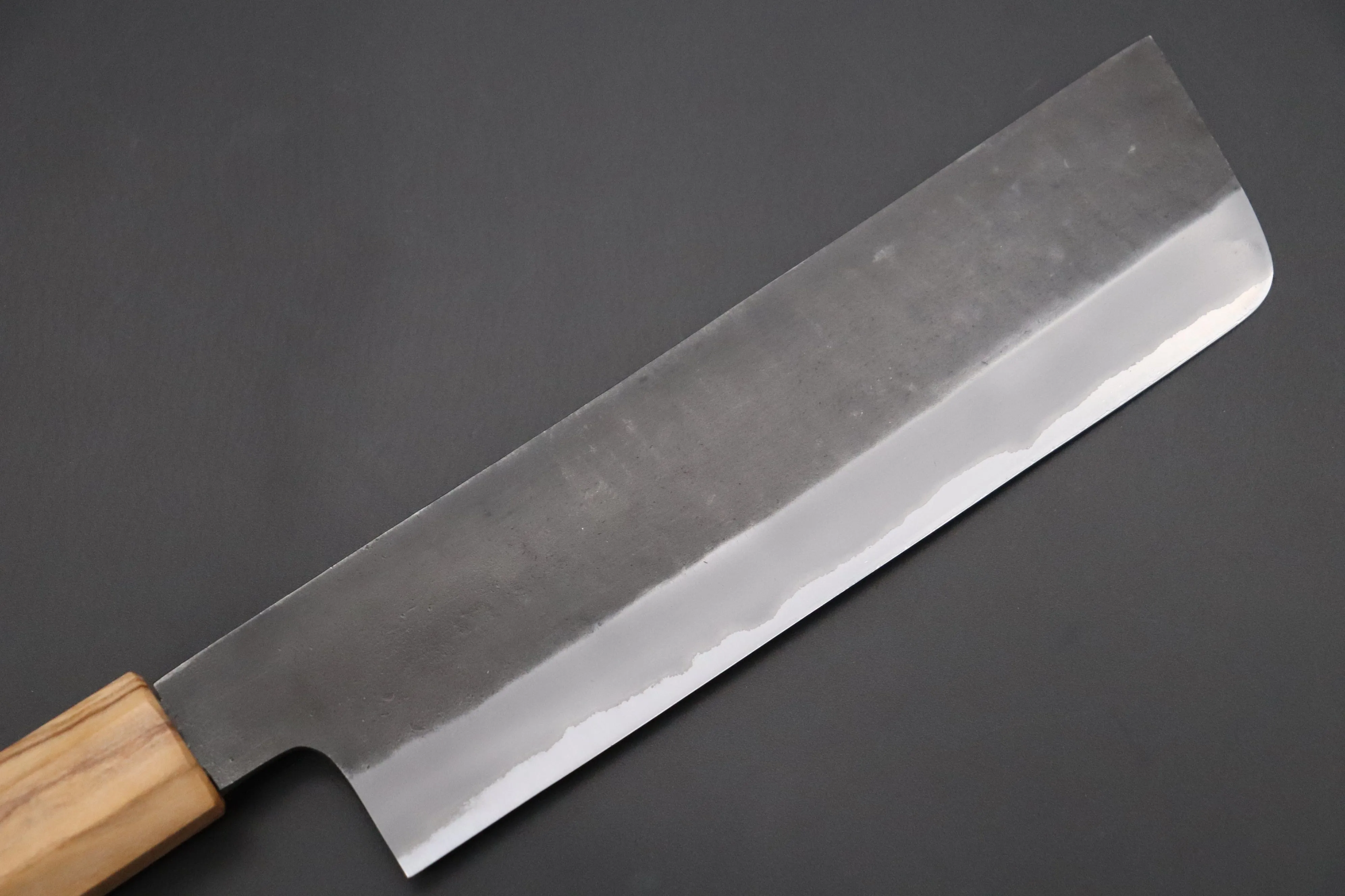 Custom Limited Edition, Hinoura White Steel No.1 Kurouchi Series HS1-5SP13 Nakiri 165mm (6.4 Inch)