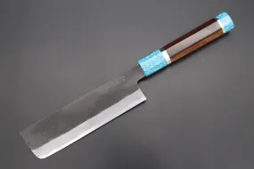 Custom Limited Edition, Hinoura White Steel No.1 Kurouchi Series HS1-5SP6 Nakiri 165mm (6.4 Inch)