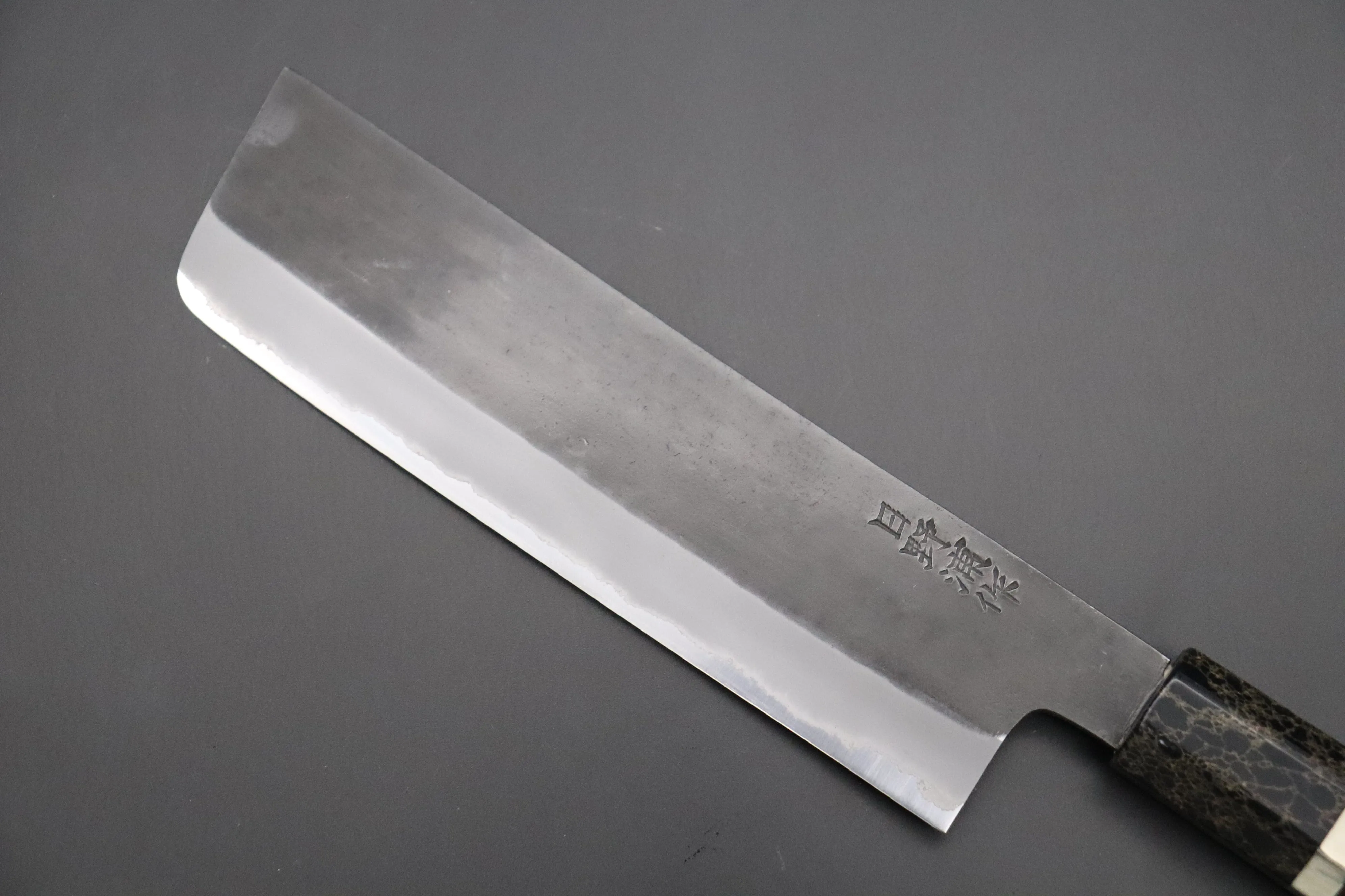 Custom Limited Edition, Hinoura White Steel No.1 Kurouchi Series HS1-5SP7 Nakiri 165mm (6.4 Inch)