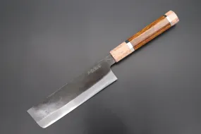 Custom Limited Edition, Hinoura White Steel No.1 Kurouchi Series HS1-5SP9 Nakiri 165mm (6.4 Inch)