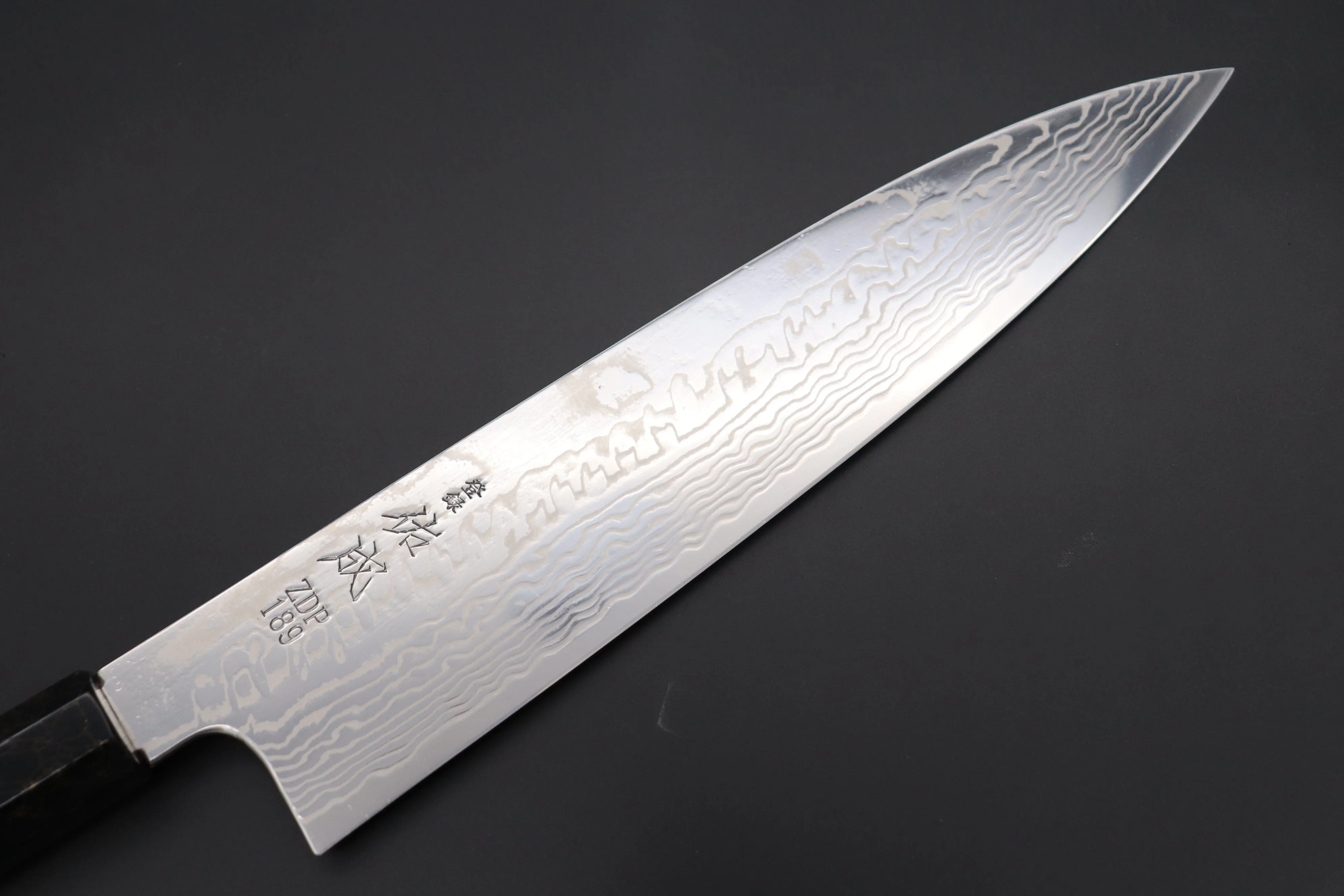 Custom Limited Edition, Sukenari ZDP-189 Nickel Damascus Wa Gyuto 240mm (9.4 inch, SCL-426)