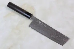 Hinoura Custom Knife ATS-34 Damascus Nakiri 165mm (6.4 inch, TH-10)